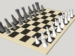 Modelo 3d de Vivo o muerto. led tablero de ajedrez para impresoras 3d