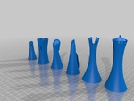  Dead or alive. led chess set  3d model for 3d printers