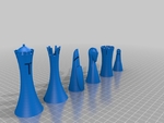  Dead or alive. led chess set  3d model for 3d printers