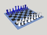  Dead or alive. led chess set  3d model for 3d printers