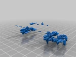 Modelo 3d de Fragata bfg sm para impresoras 3d