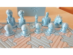  Frozen chess  3d model for 3d printers