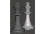  Openscad chess simple printing  3d model for 3d printers