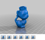 Modelo 3d de Gatito juego de ajedrez para impresoras 3d