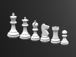  Chess game  3d model for 3d printers