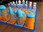 Modelo 3d de Juego de ajedrez - las medusas drooloop para impresoras 3d