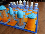  Chess set - jellyfish drooloop  3d model for 3d printers