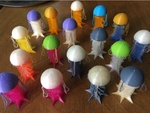  Chess set - jellyfish drooloop  3d model for 3d printers