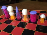  Chess set - jellyfish drooloop  3d model for 3d printers