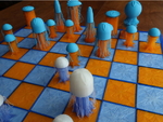  Chess set - jellyfish drooloop  3d model for 3d printers