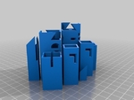  Charles 'o perry inspired chess set  3d model for 3d printers