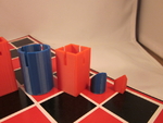  Charles 'o perry inspired chess set  3d model for 3d printers