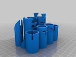  Charles 'o perry inspired chess set  3d model for 3d printers