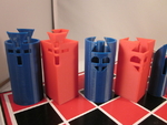  Charles 'o perry inspired chess set  3d model for 3d printers