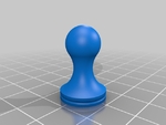Modelo 3d de Juego de ajedrez con el cuadro para impresoras 3d