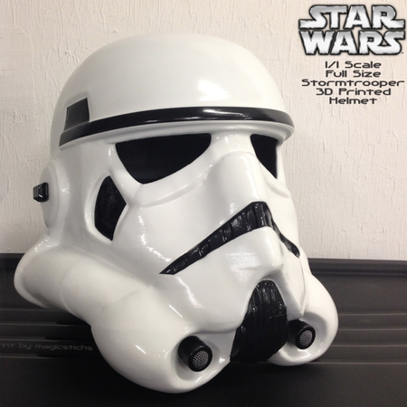  Full scale stormtrooper helmet (wearable)  3d model for 3d printers