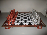 Modelo 3d de Steampunk tablero de ajedrez para impresoras 3d