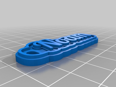  My customized multiline tag or keychain  3d model for 3d printers