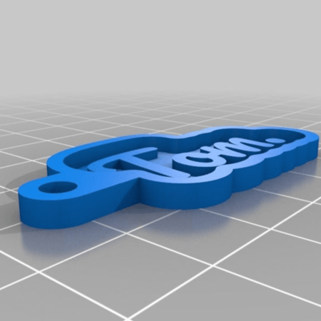 Modelo 3d de Mis personalizado llavero con su nombre personal para impresoras 3d