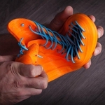 Modelo 3d de La zapatilla de deporte con filaflex filamento elástico para impresoras 3d