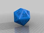  D20 countdown die (dice holder)  3d model for 3d printers