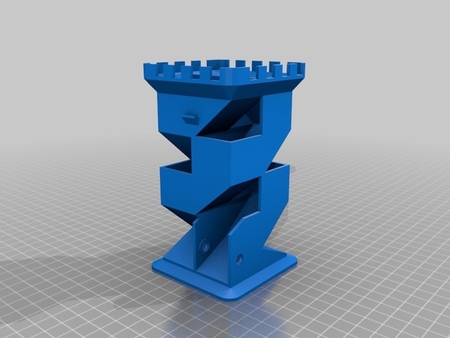 Modelo 3d de Dados con la torre plegable bandejas para impresoras 3d