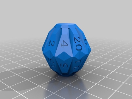  Facets dice - full set of custom rpg dice  3d model for 3d printers