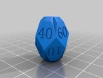  Facets dice - full set of custom rpg dice  3d model for 3d printers