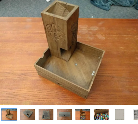  Magnetic dice box, tray, and tower  3d model for 3d printers