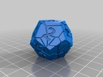  Cracked rpg dice set (d4, d6, d8, d10, d12, d20)  3d model for 3d printers