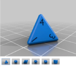  Dice set (d4, d6, d8, d10, d12, d20)  3d model for 3d printers