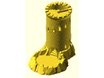  Dice tower, single piece, no supports required  3d model for 3d printers