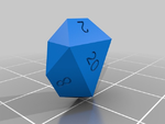  Screw top d20 dice box v2  3d model for 3d printers