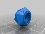  Screw top d20 dice box v2  3d model for 3d printers