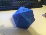  Screw top d20 dice box v2  3d model for 3d printers