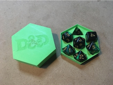 Modelo 3d de D&d dados caso para impresoras 3d