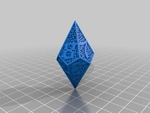  Hedron 10 sided dice - life counter  3d model for 3d printers