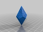  Hedron 10 sided dice - life counter  3d model for 3d printers