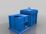 Modelo 3d de Tardis dados de la torre para impresoras 3d