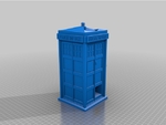 Modelo 3d de Tardis dados de la torre para impresoras 3d