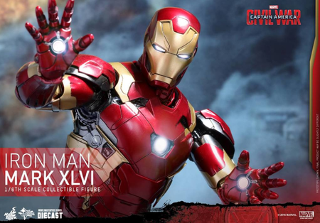 Modelo 3d de Iron man mark 46 casco (capitán américa civil war) para impresoras 3d