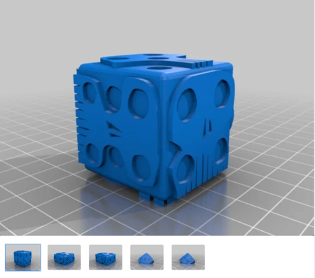  Cleaned oogie boogie's dice  3d model for 3d printers
