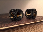  Steampunk dice  3d model for 3d printers
