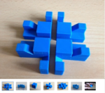  Apparently impossible cube  3d model for 3d printers