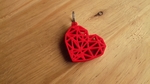  Geometric heart key ring  3d model for 3d printers