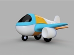 Modelo 3d de Rompecabezas de avión para impresoras 3d