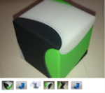 Modelo 3d de Trisection de un cubo para impresoras 3d