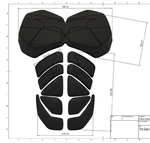  The dark knight rises batman abs plates  3d model for 3d printers