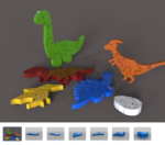 Modelo 3d de Dino kids para impresoras 3d