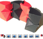  Folding cube  3d model for 3d printers